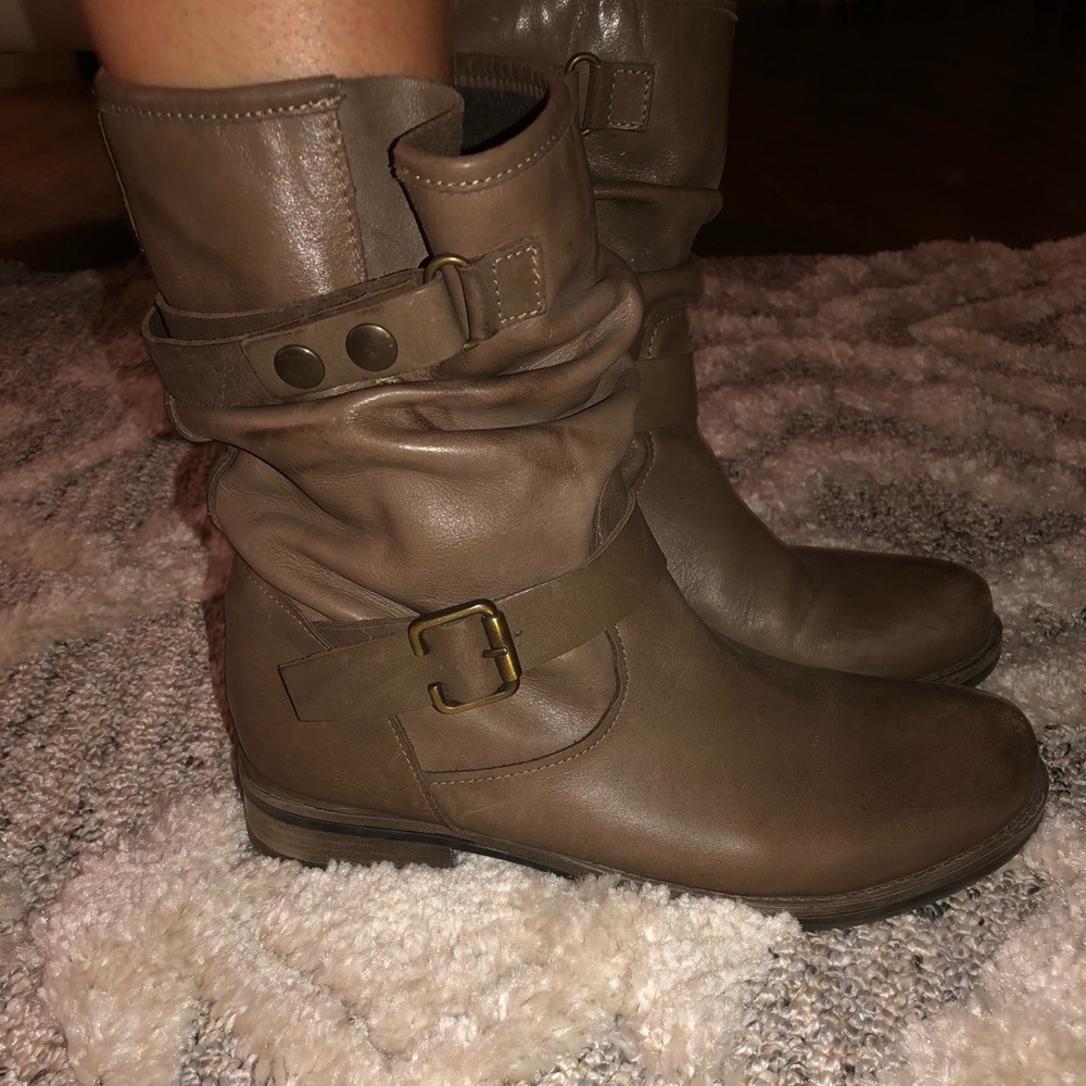Cute brown booties